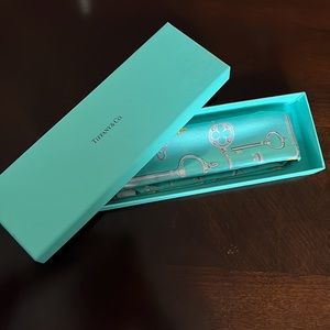 Tiffany & Co. Blue Key Silk Scarf